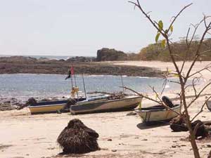 Fishing boats at San Juanillo - sport fishing Pacific Coast, Guanacaste, Costa Rica