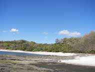Beach at low tide