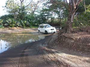 Jack and Karen Hunter on sundeck at Tree Tops Bed and Breakfast, Costa Rica