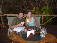 Pina Coladas on terrace