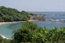 San Juanillo harbour where the Tree Tops boat is moored